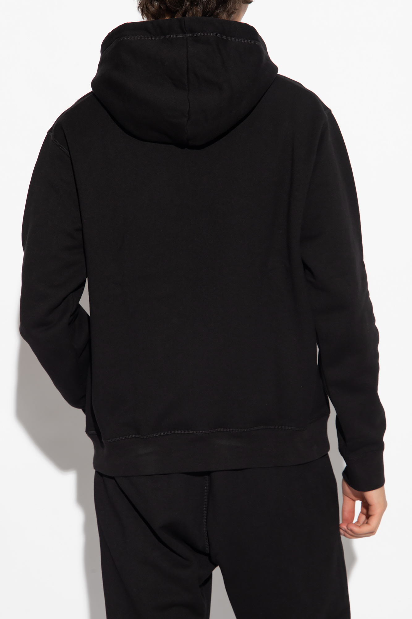 【関税&送料込】Dsquared Hoodie DSQUARED2 | Logo Print Zip Hoodie | Black | Scotts Menswear